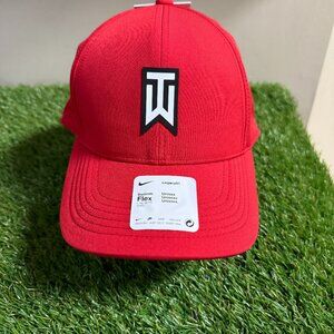Nike TW Tiger Woods ADV Legacy 91 Flex Golf Hat DH1344-687 Red Size L/XL NEW